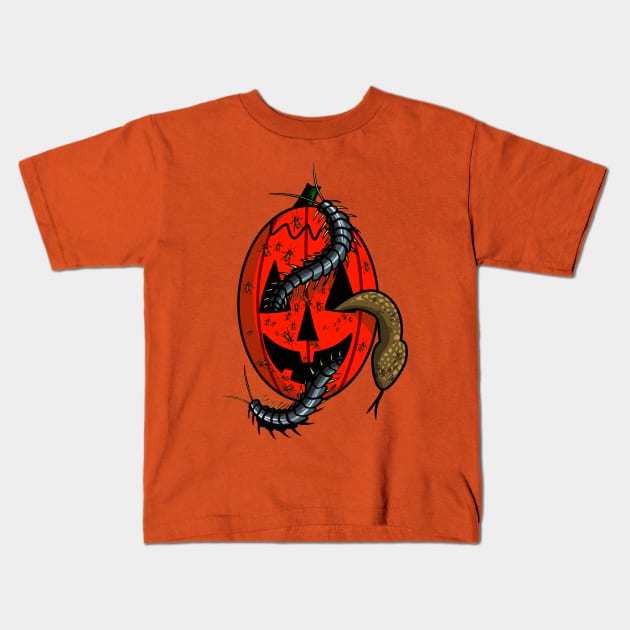 Happy Halloween Kids T-Shirt by DougSQ